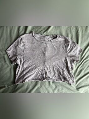 Pacsun gray cotton crop top 🩶